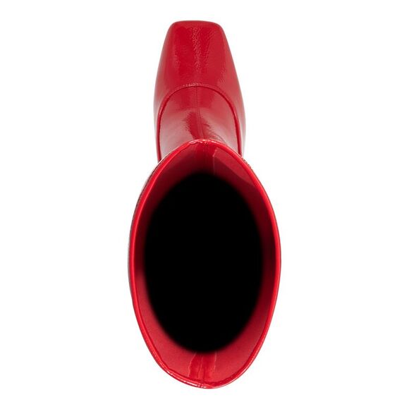 INC Womens Red Flexible Sole Keenah Square Toe Stiletto Zip-Up Boots Shoes 6 M - Picture 3 of 4